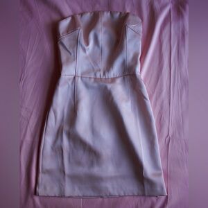 Baby Pink Silky Mini Dress | XS